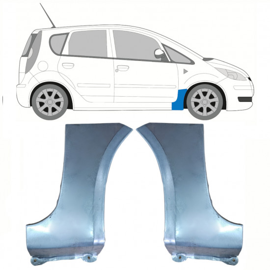 Reparaturni lim prednjeg blatobrana za Mitsubishi Colt 2004-2012 / Lijevo+Desno / Set 10072