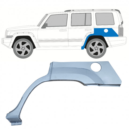 Reparaturni lim stražnjeg blatobrana za Jeep Commander 2005-2010 / Lijevo 11891