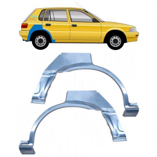Reparaturni lim stražnjeg blatobrana za Toyota Corolla 1987-1994 / Lijevo+Desno / Set 10335