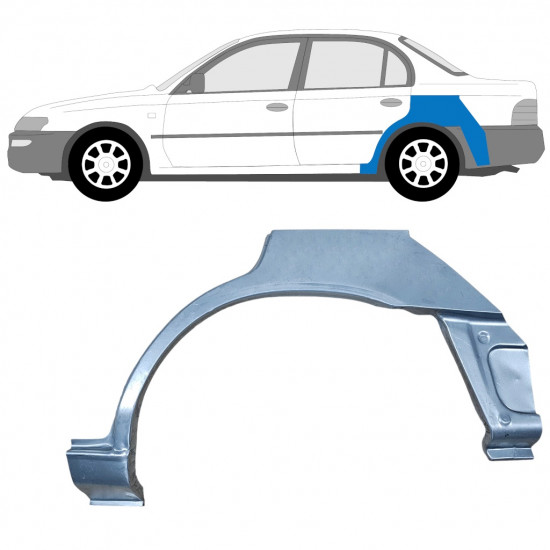 Reparaturni lim stražnjeg blatobrana za Toyota Corolla 1991-1998  SEDAN / Lijevo 12659