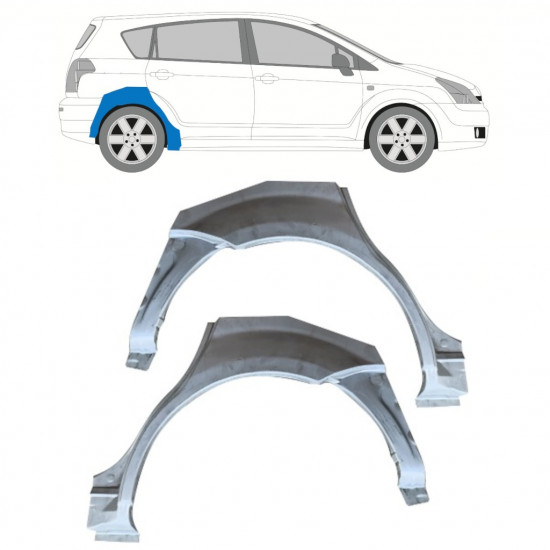 Reparaturni lim stražnjeg blatobrana za Toyota Corolla Verso 2004-2009 / Lijevo+Desno / Set 9912