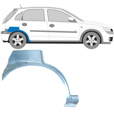 Reparaturni lim stražnjeg blatobrana za Opel Corsa 2000-2010 / Desno 6885