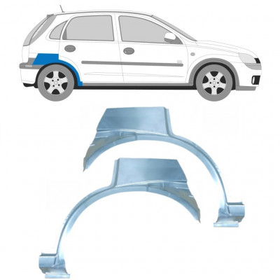 Reparaturni lim stražnjeg blatobrana za Opel Corsa 2000-2010 / Lijevo+Desno / Set 10383