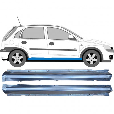 Lim praga za Opel Corsa 2000-2010 / Lijevo+Desno / Set 9273