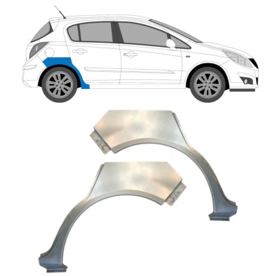 Reparaturni lim stražnjeg blatobrana za Opel Corsa D 2006-2015 / Lijevo+Desno / HATCHBACK / Set 14577