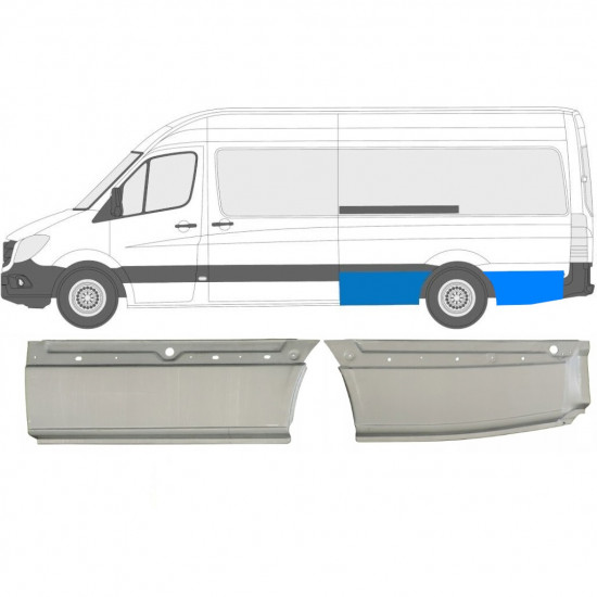 Reparaturni lim stražnjeg blatobrana za Mercedes Sprinter 2006- / LWB / Lijevo / Set 10514