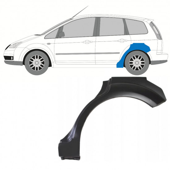 Reparaturni lim stražnjeg blatobrana za Ford Focus C-MAX 2003-2007 / Lijevo 7691