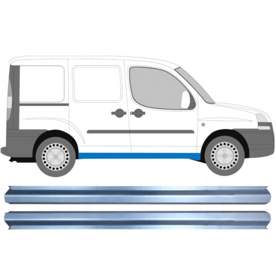 Lim praga za Fiat Doblo 2001-2010 / Set 11348