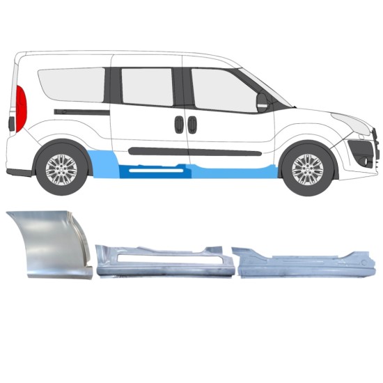Set reparaturnih dijelova za Fiat Doblo 2010-2022 / Desno / 15000