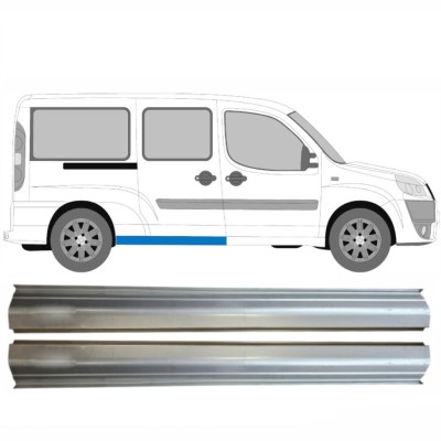 Stražnji lim praga za Fiat Doblo 2001-2010 / Lijevo+Desno / Set 14624