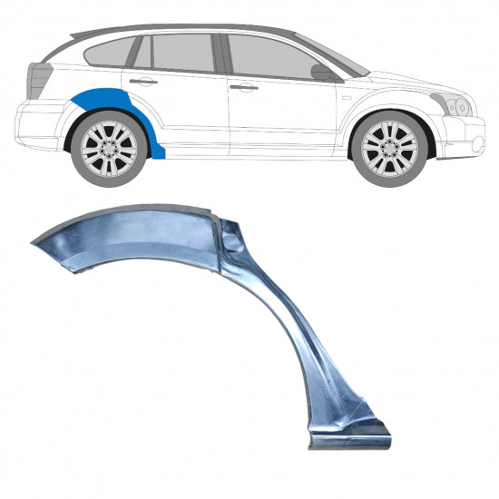 Reparaturni lim stražnjeg blatobrana za Dodge Caliber 2006-2013 / Desno 8060