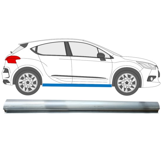 Donji lim praga za Citroen DS4 2011-2015 / Desno 15014