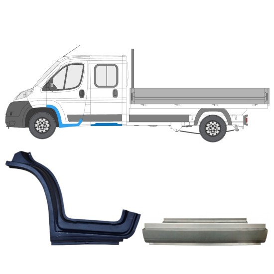 Set reparaturnih dijelova za Fiat Ducato 2006-2014 / Lijevo / Dvostruka kabina / 14797 Set reparaturnih dijelova za Fiat Ducato 2006-2014 / Lijevo / Dvostruka kabina / 14797