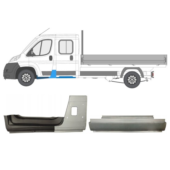 Set reparaturnih dijelova za Fiat Ducato 2006-2014 / Lijevo / Dvostruka kabina / 14801 Set reparaturnih dijelova za Fiat Ducato 2006-2014 / Lijevo / Dvostruka kabina / 14801