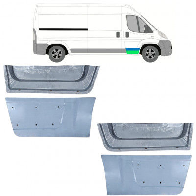 Unutarnji + vanjski reparaturni lim prednjih vrata za Fiat Ducato 2006- / Set 12006