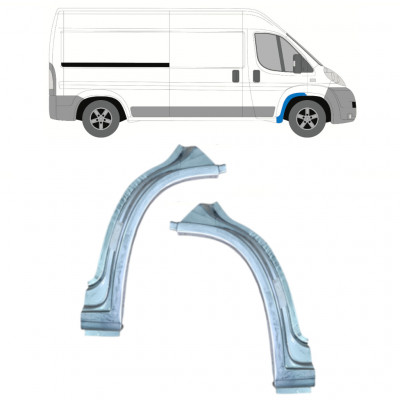 Reparaturni lim prednjeg blatobrana za Fiat Ducato 2006- / Lijevo+Desno / Set 11471