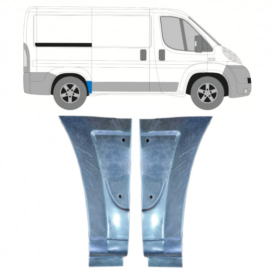 Reparaturni lim stražnjeg blatobrana za Fiat Ducato 2006- / SWB / Set 11474