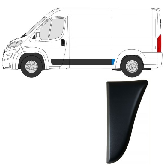 Bočna letvica stražnjeg blatobrana za Fiat Ducato 2018- / Lijevo 14803