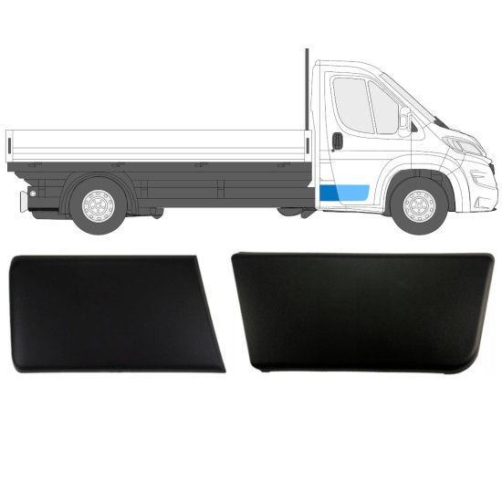 Set bočnih letvica za jednostruku kabinu za Fiat Ducato 2018- / Desno / Jednostruka kabina / 14808