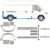 Lim praga + stražnjeg blatobrana za Fiat Ducato Boxer Relay 1994-2006 / LWB / Set 11524