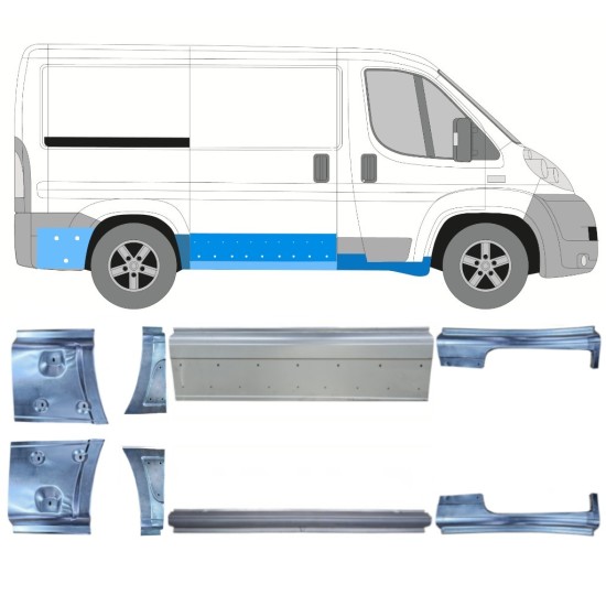 Set reparaturnih dijelova za Fiat Ducato 2006-2014 / Lijevo+Desno / 14814 Set reparaturnih dijelova za Fiat Ducato 2006-2014 / Lijevo+Desno / 14814
