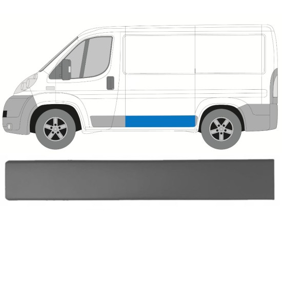 Bočna letvica za Fiat Ducato 2006-2014 / Lijevo 14924 Bočna letvica za Fiat Ducato 2006-2014 / Lijevo 14924