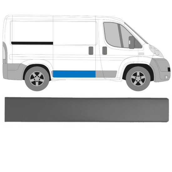 Letvica kliznih vrata za Fiat Ducato 2006-2014 / Desno 14923