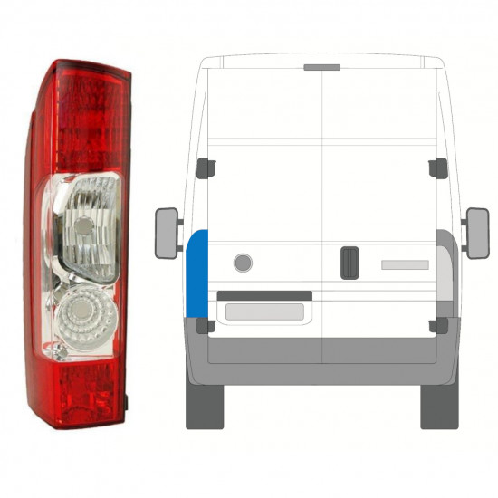 Stražnje svjetlo za Fiat Ducato 2006-2014 / Lijevo 8240