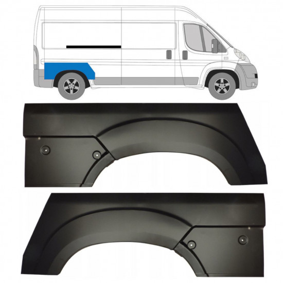 Reparaturni lim stražnjeg blatobrana za Fiat Ducato 2006- / Set 11727