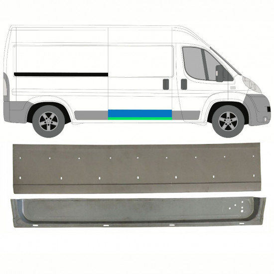 Reparaturni lim kliznih vrata za Fiat Ducato 2006- / Desno / Set 10965