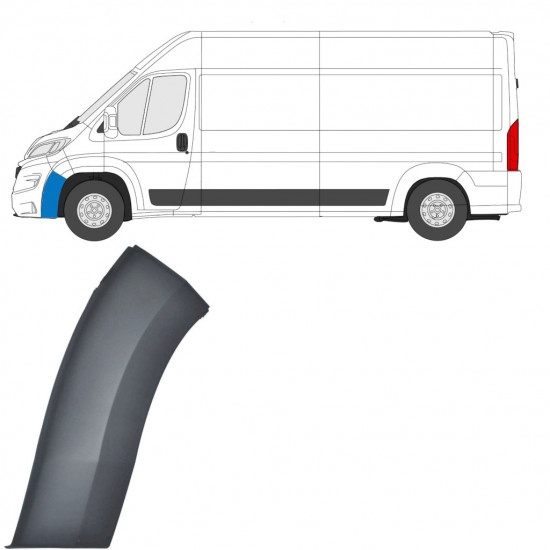 Bočna letvica prednjeg branika za Fiat Ducato 2014-2018 / Lijevo 7766