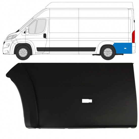 Stražnja bočna letvica za Fiat Ducato 2018- / Lijevo 7787