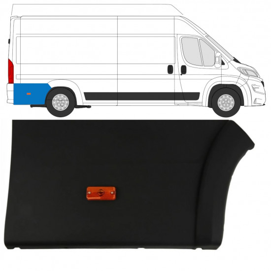 Stražnja bočna letvica sa svjetlom za Fiat Ducato 2018- / Desno 7788
