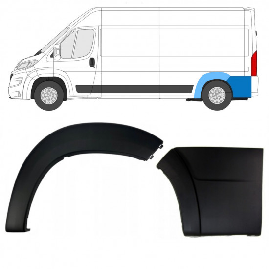 Stražnja bočna letvica za Fiat Ducato 2018- / Lijevo / Set 10957