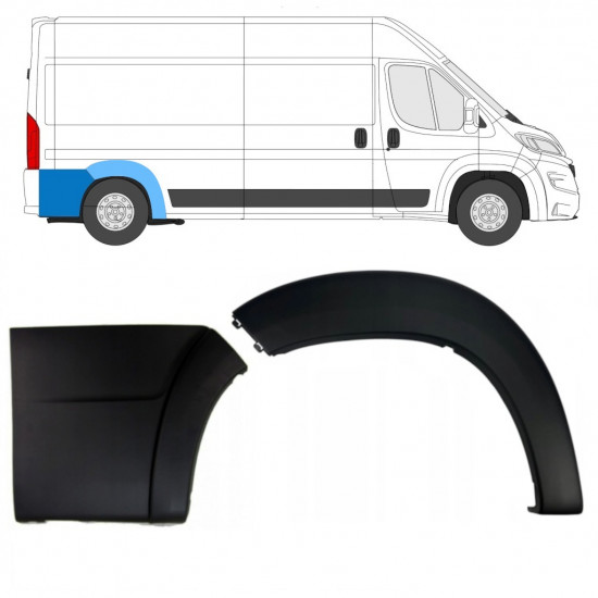 Stražnja bočna letvica za Fiat Ducato 2018- / Desno / Set 10955