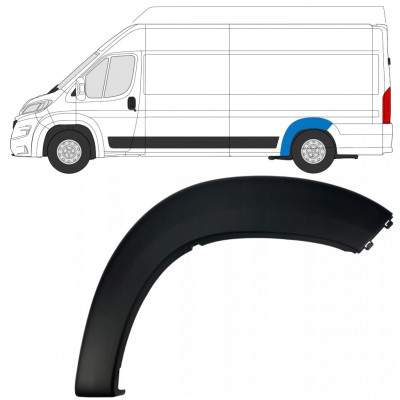 Bočna letvica stražnjeg blatobrana za Fiat Ducato 2018- / Lijevo 7797