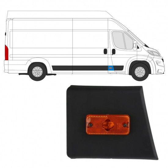 Bočna obloga prednjeg stupa sa svjetlom za Fiat Ducato 2018- / Desno 7801