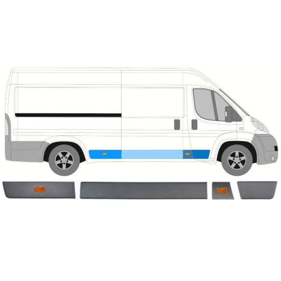 Set letvica sa svjetlom za Fiat Ducato 2006- / Desno /  10447