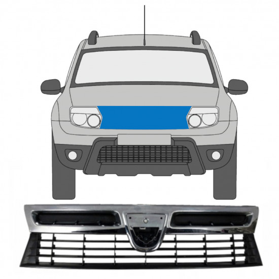 Rešetka za Dacia Duster 2010-2013 7502