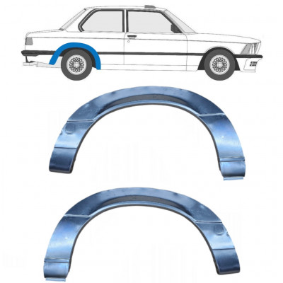 Reparaturni lim stražnjeg blatobrana za BMW 3 E21 1975-1984 / Lijevo+Desno / Set 6411