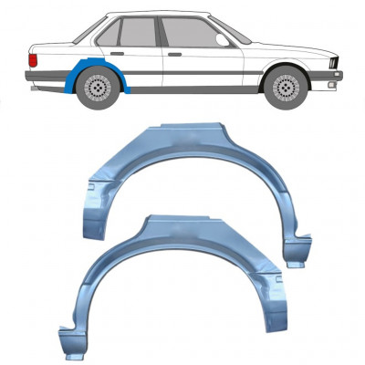 Reparaturni lim stražnjeg blatobrana za BMW 3 E30 1982-1987 / Lijevo+Desno / Set 6391