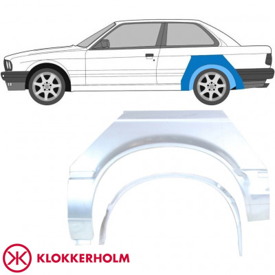 Unutarnji + vanjski reparaturni lim stražnjeg blatobrana za BMW 3 E30 1982-1987 / Lijevo / Set 10849