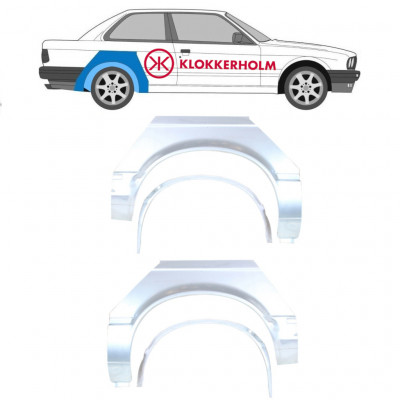 Unutarnji + vanjski reparaturni lim stražnjeg blatobrana za BMW 3 E30 1982-1987 / Set 10850