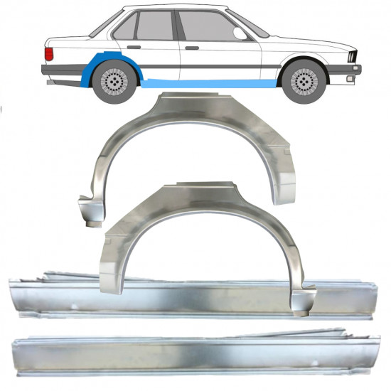 Lim praga + stražnjeg blatobrana za BMW 3 E30 1982-1987 / Set 11239