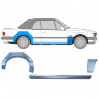 Lim praga + prednjeg i stražnjeg blatobrana za BMW 3 E30 1985-1987 CABRIO / Desno / Set 12571