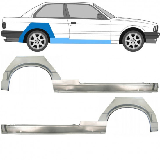 Lim praga + stražnjeg blatobrana za BMW 3 E30 1987-1994 11507