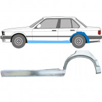 Lim praga + stražnjeg blatobrana za BMW 3 E30 1987-1994 / Lijevo / Set 11241