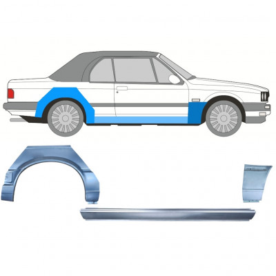 Lim praga + prednjeg i stražnjeg blatobrana za BMW 3 E30 1987-1994 CABRIO / Desno / Set 12574