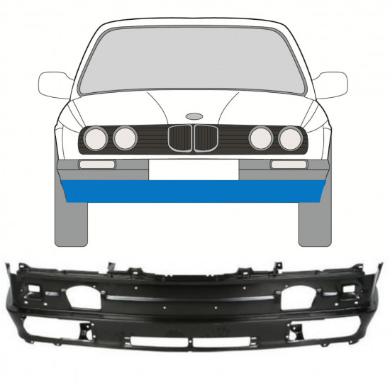 Unutarnji prednji reparaturni lim za BMW 3 E30 1987- 11554