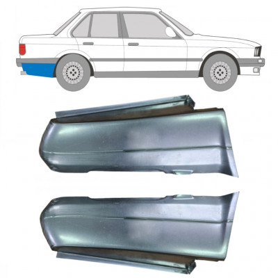 Reparaturni lim stražnjeg blatobrana za BMW 3 E30 1982-1987 / Lijevo+Desno / Set 6386